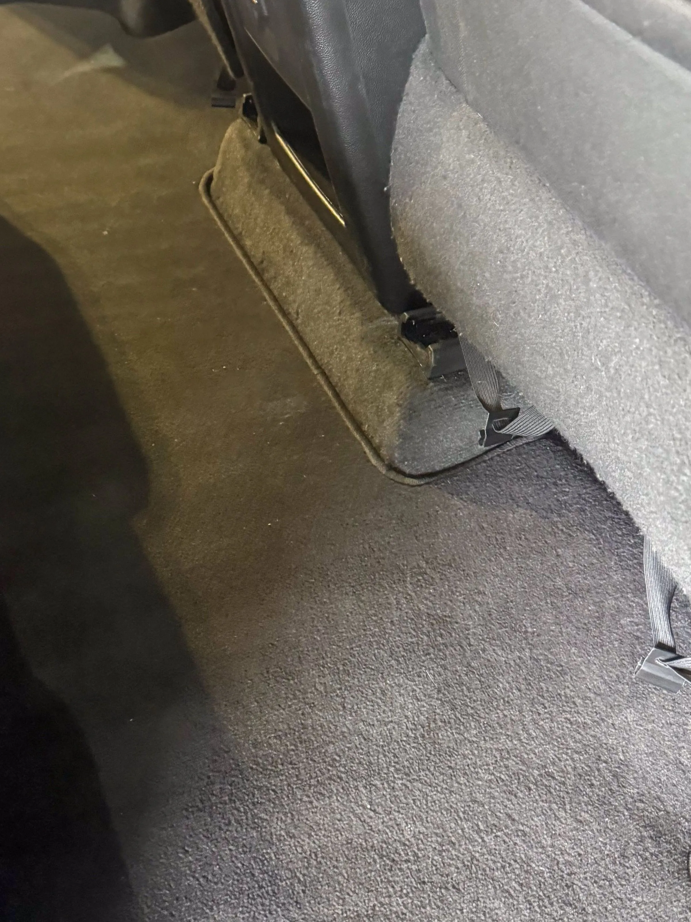 After, Rear footwell, before and after the extractor
