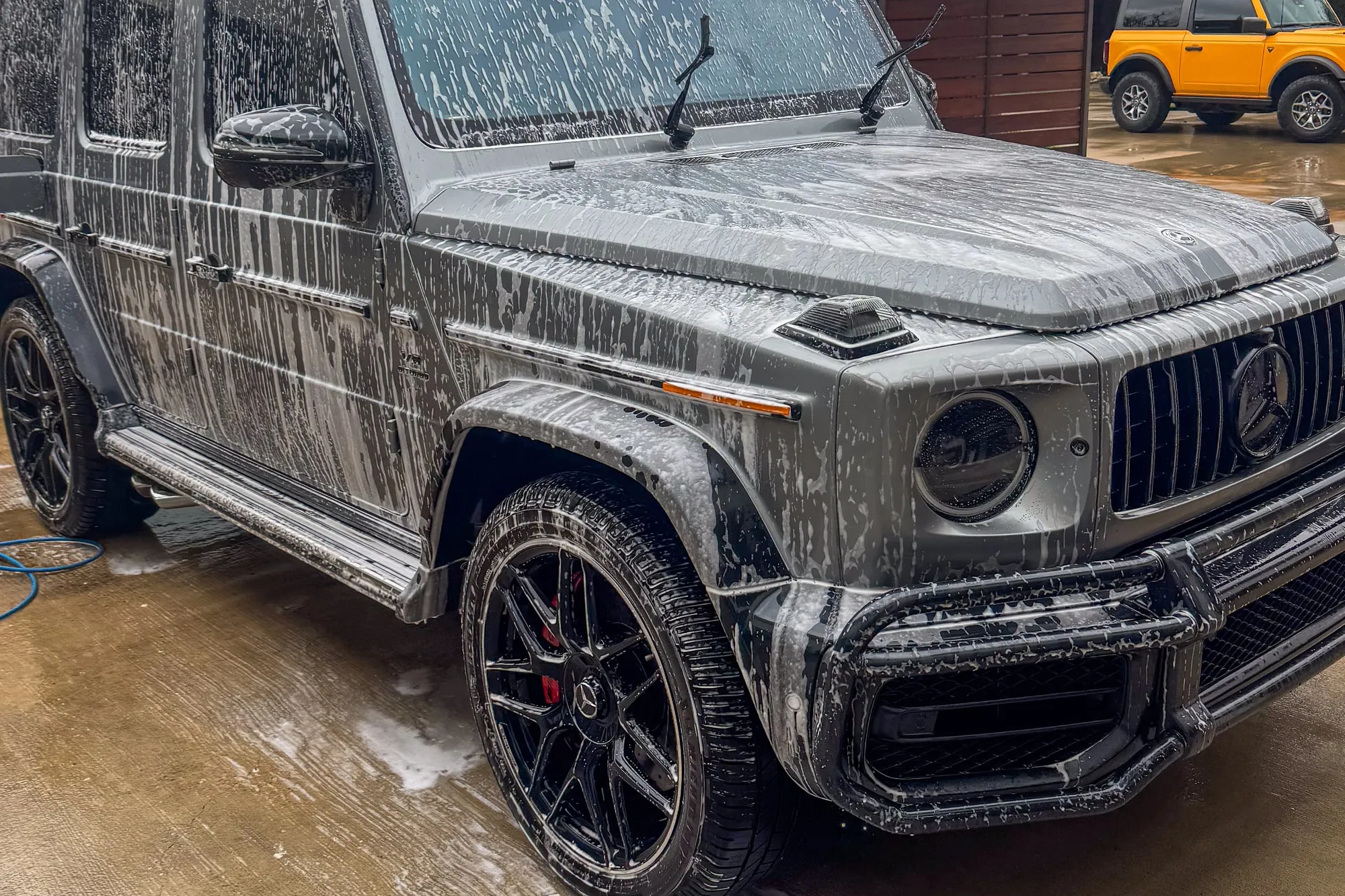 Detailing work, G63 foam wash